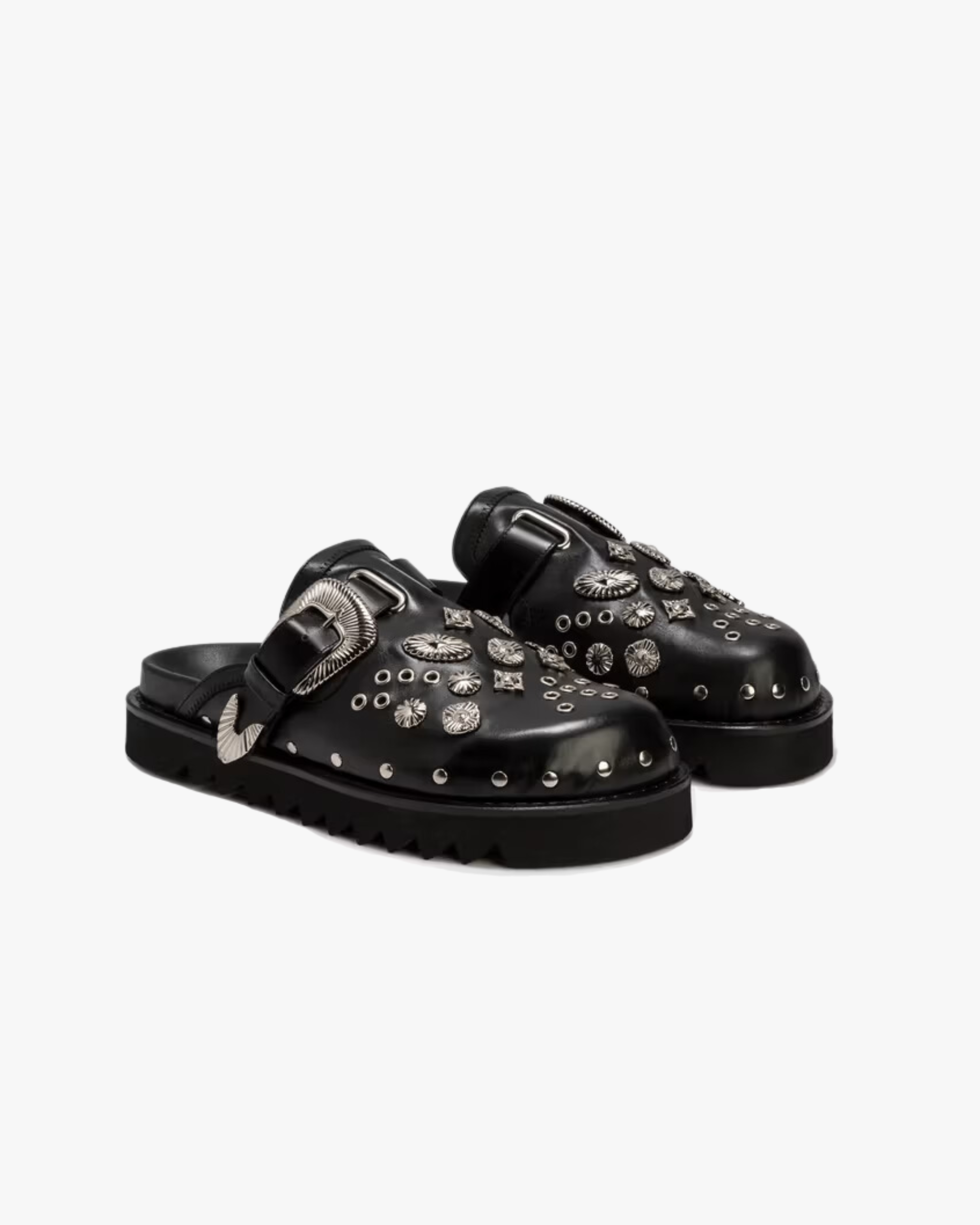 Roma Buckle Leather Sandals